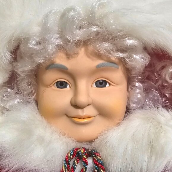 Vintage Mrs Claus Mation-ette Christmas Light-Up Doll Figurine Decor NO MOTION - Picture 3 of 14